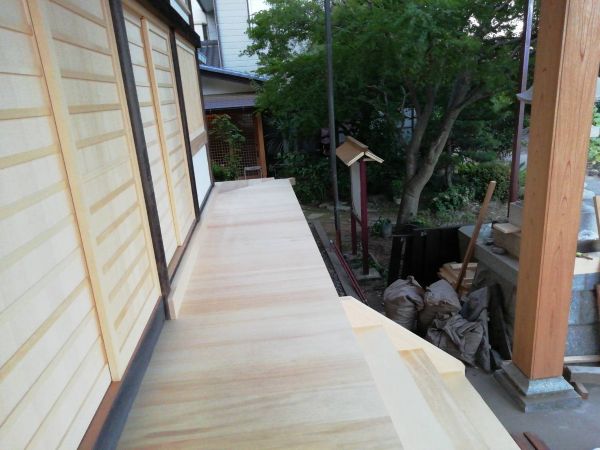 修復された廻廊